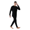 Camouflage Black Print Men's Pajamas-grizzshop