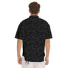 Camouflage Black Print Men's Short Sleeve Shirts-grizzshop