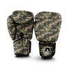 Camouflage Brown And Green Print Boxing Gloves-grizzshop