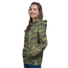 Camouflage Classic Green Print Women's Hoodie-grizzshop