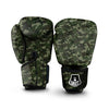 Camouflage Dark Green Print Boxing Gloves-grizzshop