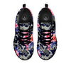 Camouflage Flower Pink Rose Print Black Sneaker-grizzshop