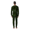 Camouflage Green And Black Print Men's Pajamas-grizzshop