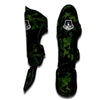 Camouflage Green And Black Print Muay Thai Shin Guards-grizzshop