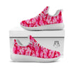 Camouflage Hot Pink Print White Athletic Shoes-grizzshop