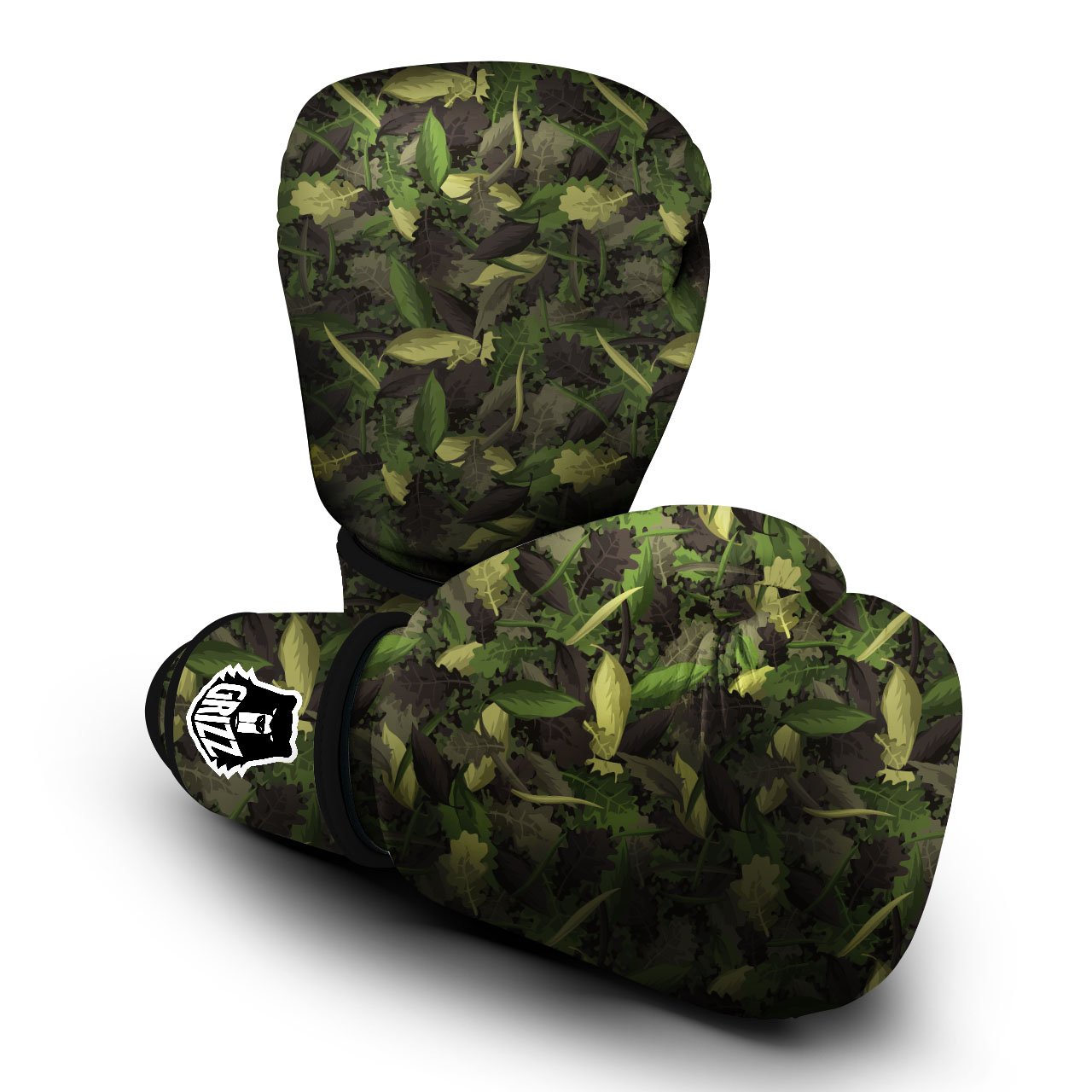 Camouflage Hunting Oak Tree Print Boxing Gloves-grizzshop