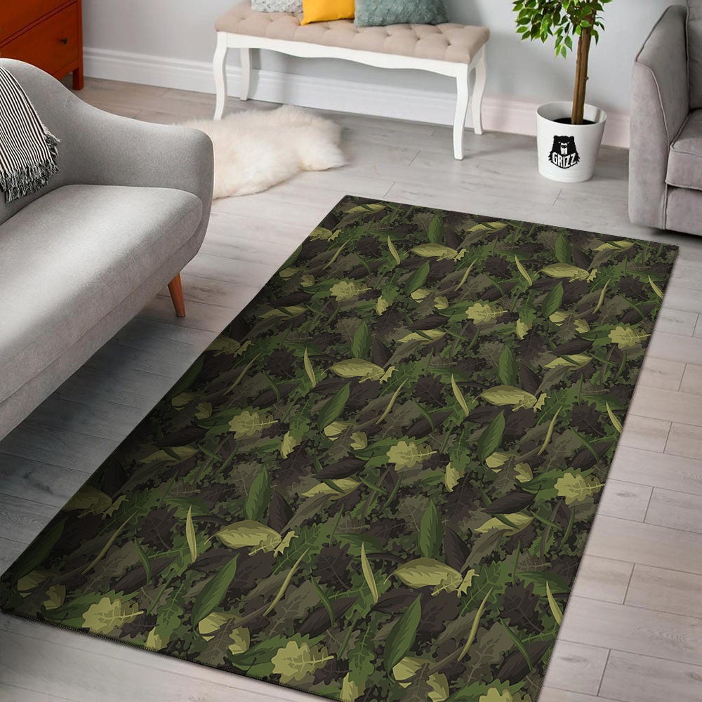 Camouflage Hunting Oak Tree Print Floor Mat-grizzshop