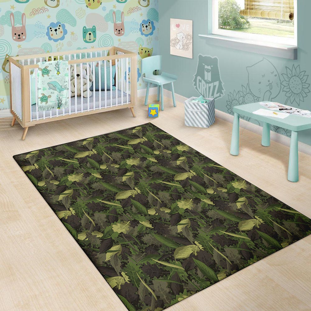 Camouflage Hunting Oak Tree Print Floor Mat-grizzshop