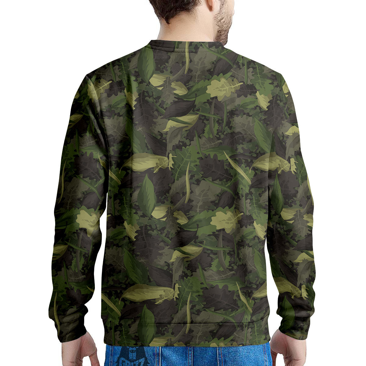 Camouflage Hunting Oak Tree Print Men's Sweatshirt-grizzshop