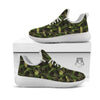 Camouflage Hunting Oak Tree Print White Athletic Shoes-grizzshop