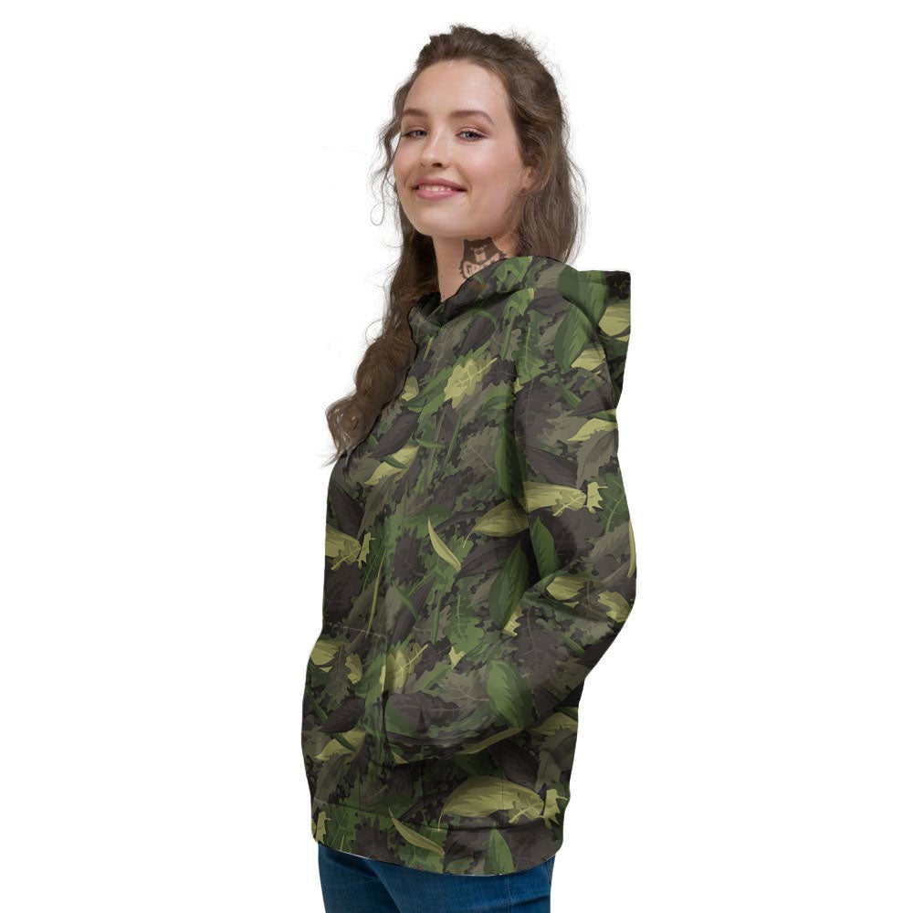 Camouflage Hunting Oak Tree Print Women's Hoodie-grizzshop