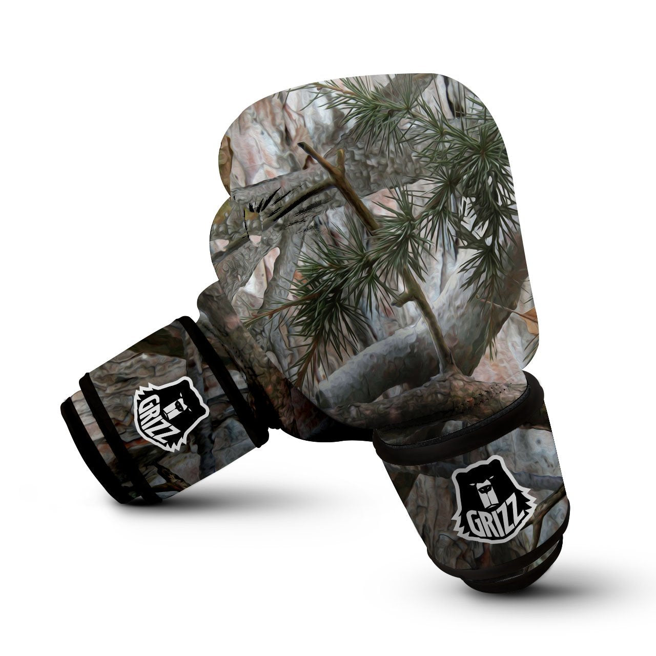 Camouflage Hunting Print Pattern Boxing Gloves-grizzshop
