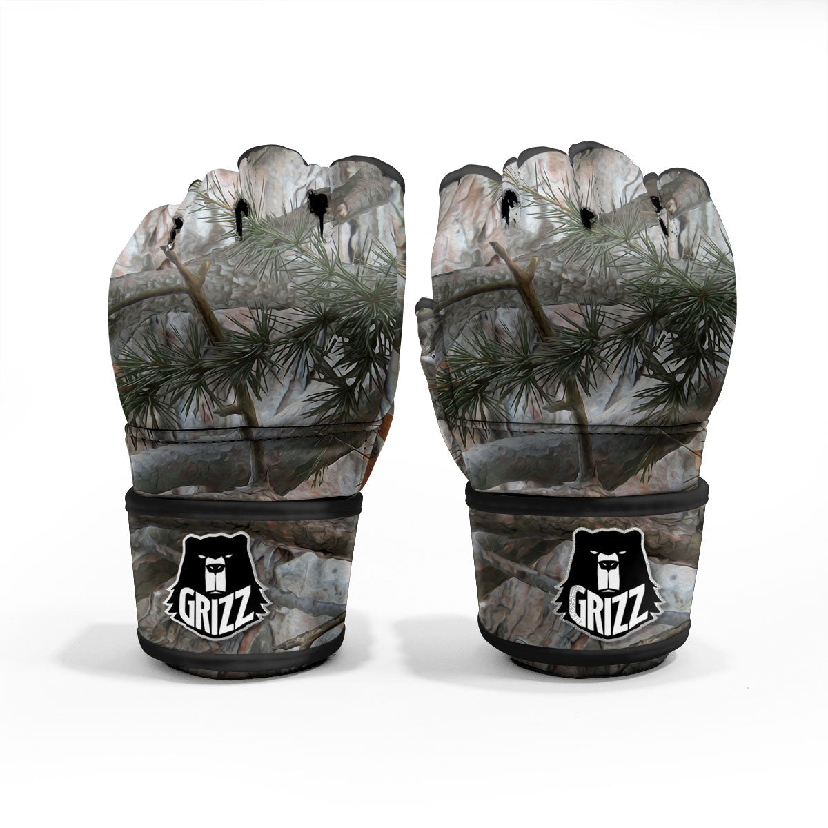 Camouflage Hunting Print Pattern MMA Gloves-grizzshop