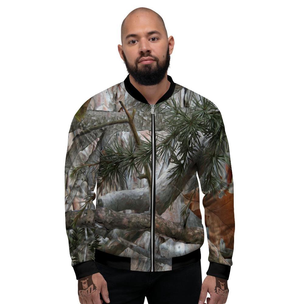 Camouflage Hunting Print Pattern Men's Bomber Jacket-grizzshop