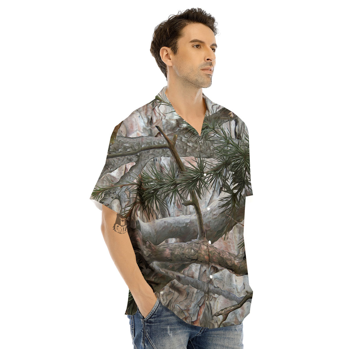 Camouflage Hunting Print Pattern Men's Hawaiian Shirt-grizzshop