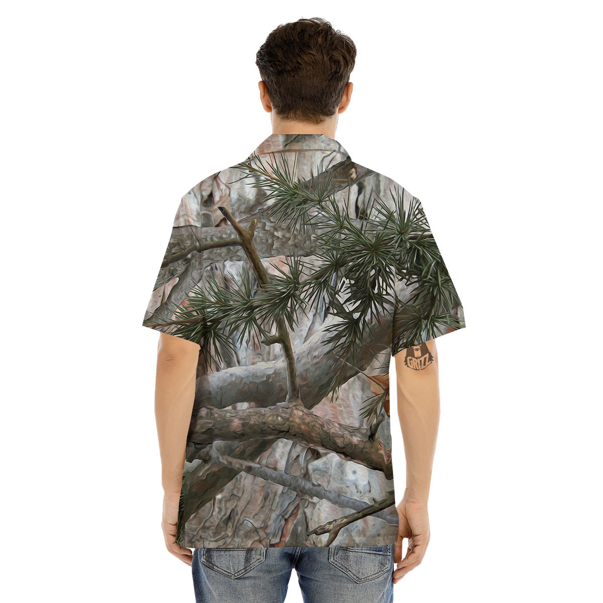 Camouflage Hunting Print Pattern Men's Hawaiian Shirt-grizzshop