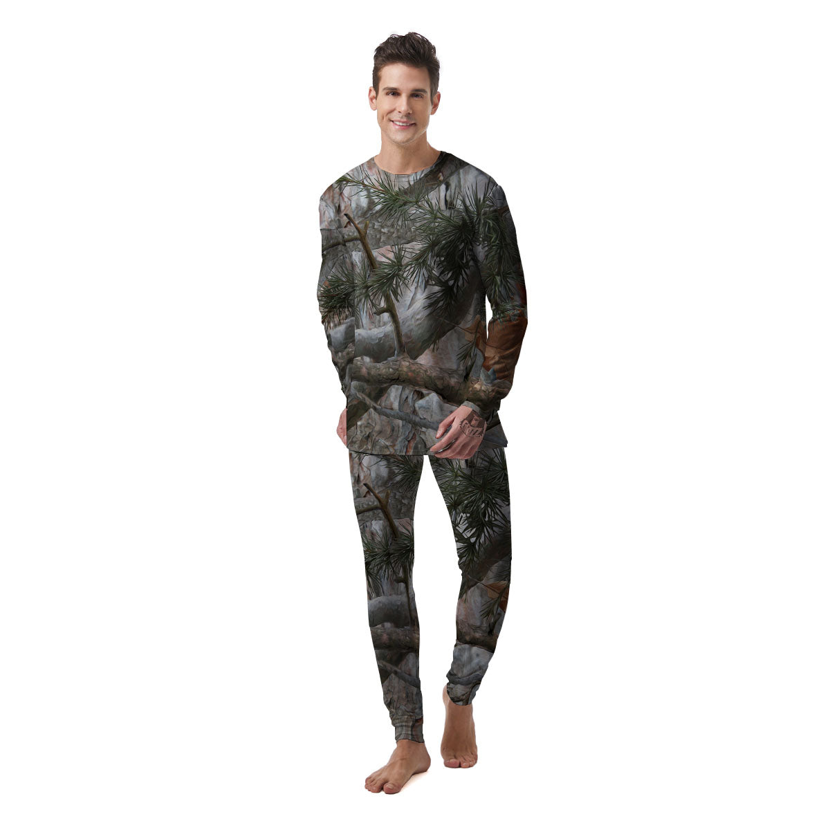 Camouflage Hunting Print Pattern Men's Pajamas-grizzshop