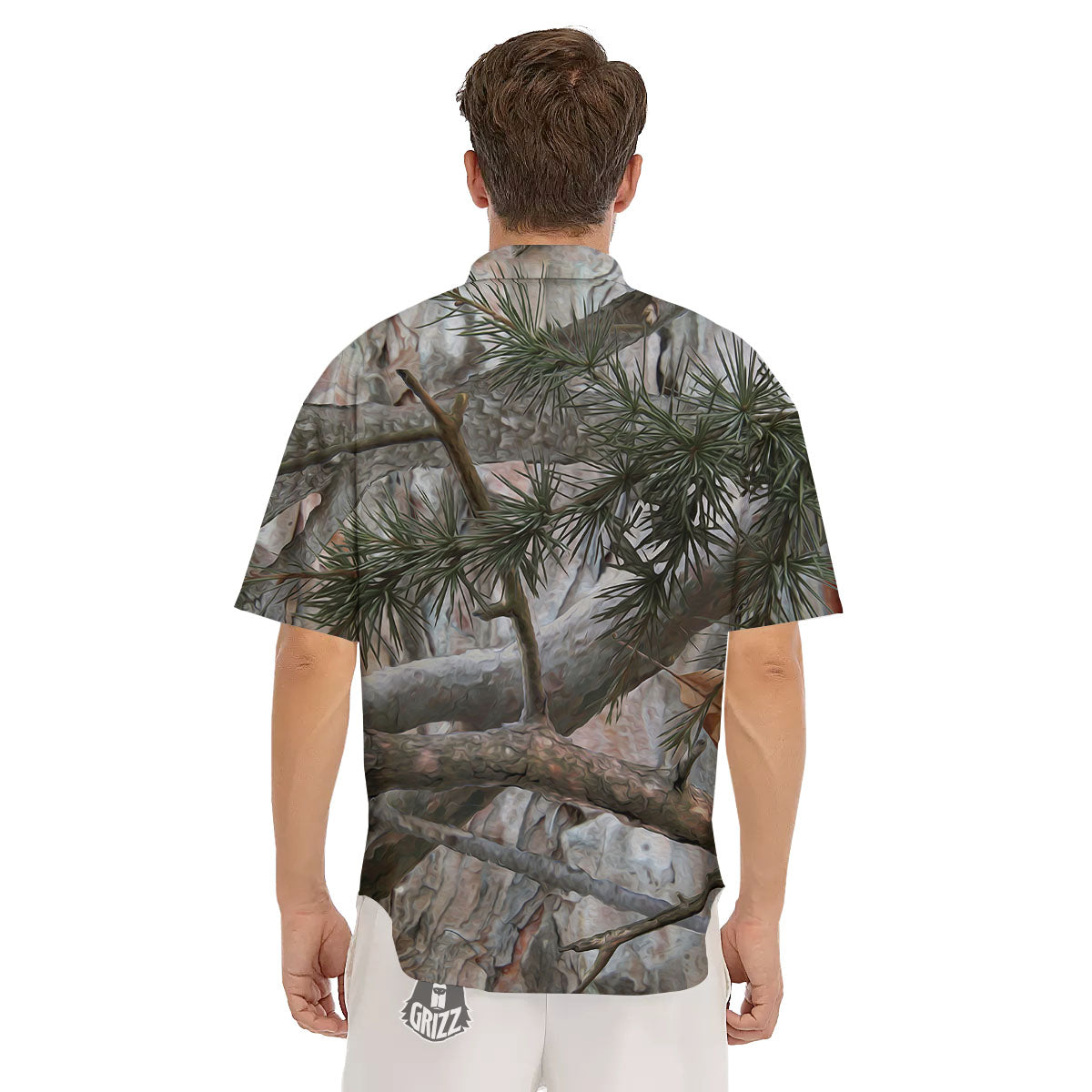 Camouflage Hunting Print Pattern Men's Short Sleeve Shirts-grizzshop