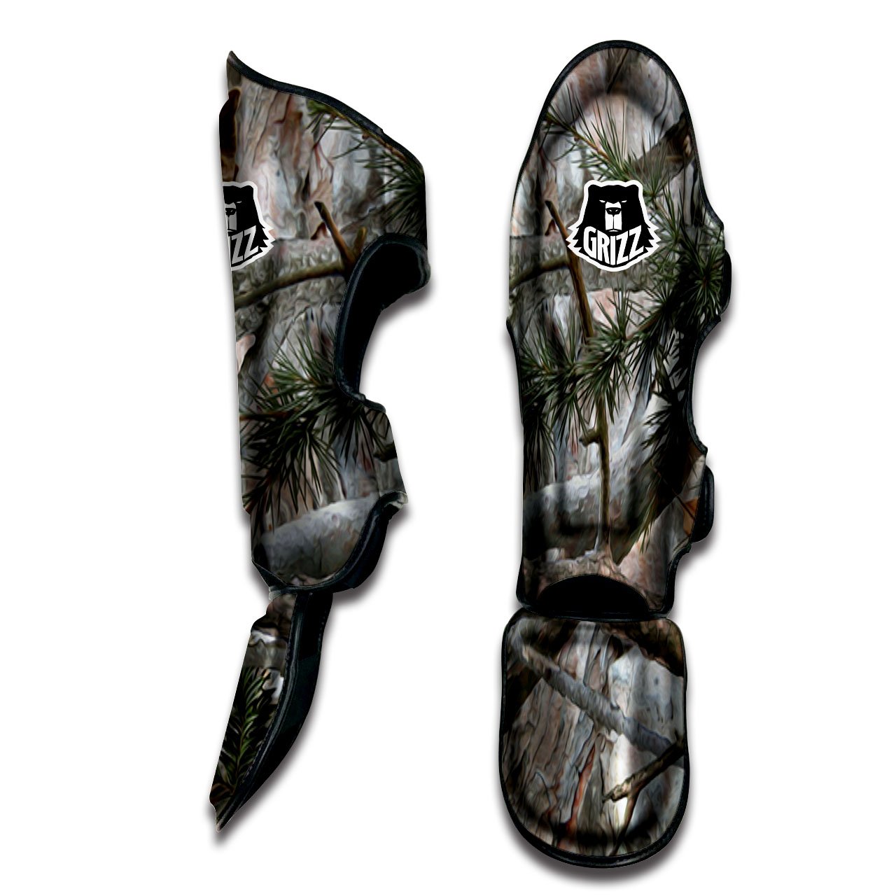 Camouflage Hunting Print Pattern Muay Thai Shin Guards-grizzshop