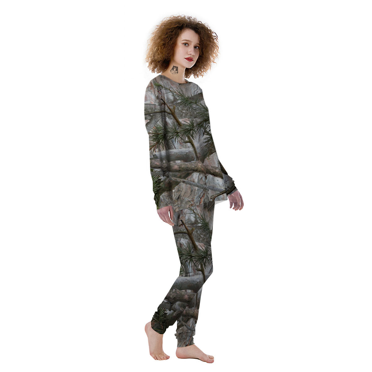 Camouflage Hunting Print Pattern Women's Pajamas-grizzshop