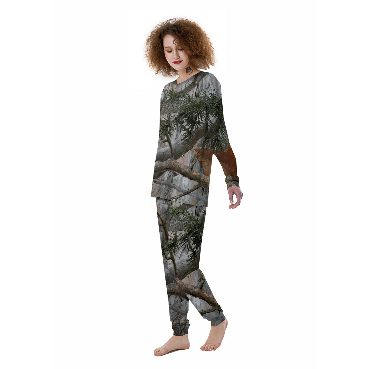 Camouflage Hunting Print Pattern Women's Pajamas-grizzshop