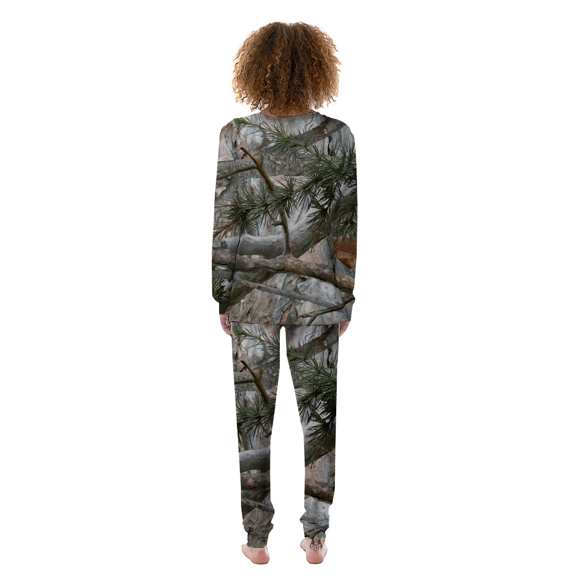 Camouflage Hunting Print Pattern Women's Pajamas-grizzshop