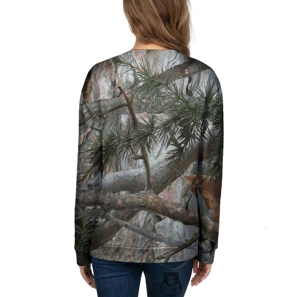 Camouflage Hunting Print Pattern Women's Sweatshirt-grizzshop