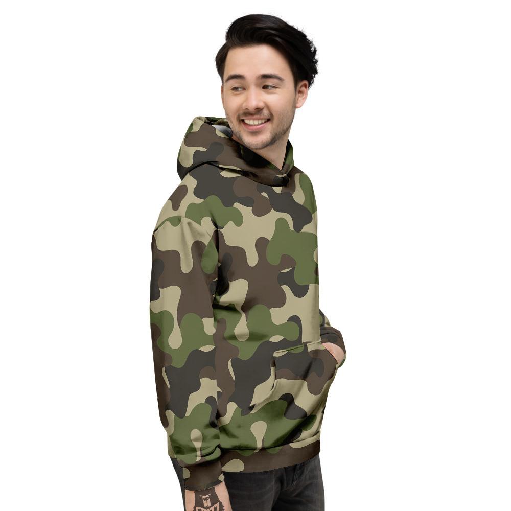 Camouflage Jungle Hunting Print Men's Hoodie-grizzshop