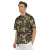 Camouflage Jungle Hunting Print Men's Short Sleeve Shirts-grizzshop