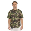 Camouflage Jungle Hunting Print Men's Short Sleeve Shirts-grizzshop