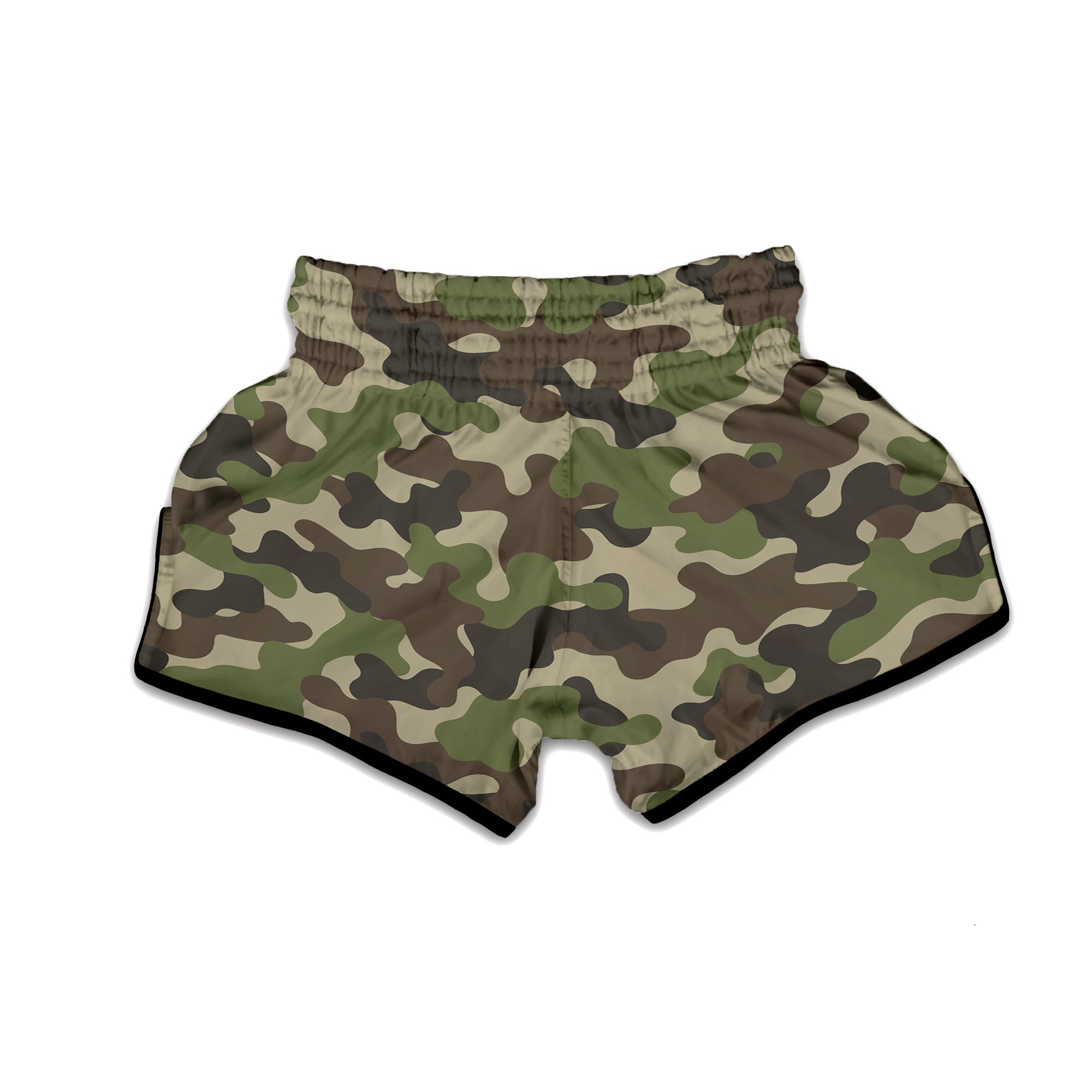 Camouflage Jungle Hunting Print Muay Thai Boxing Shorts-grizzshop