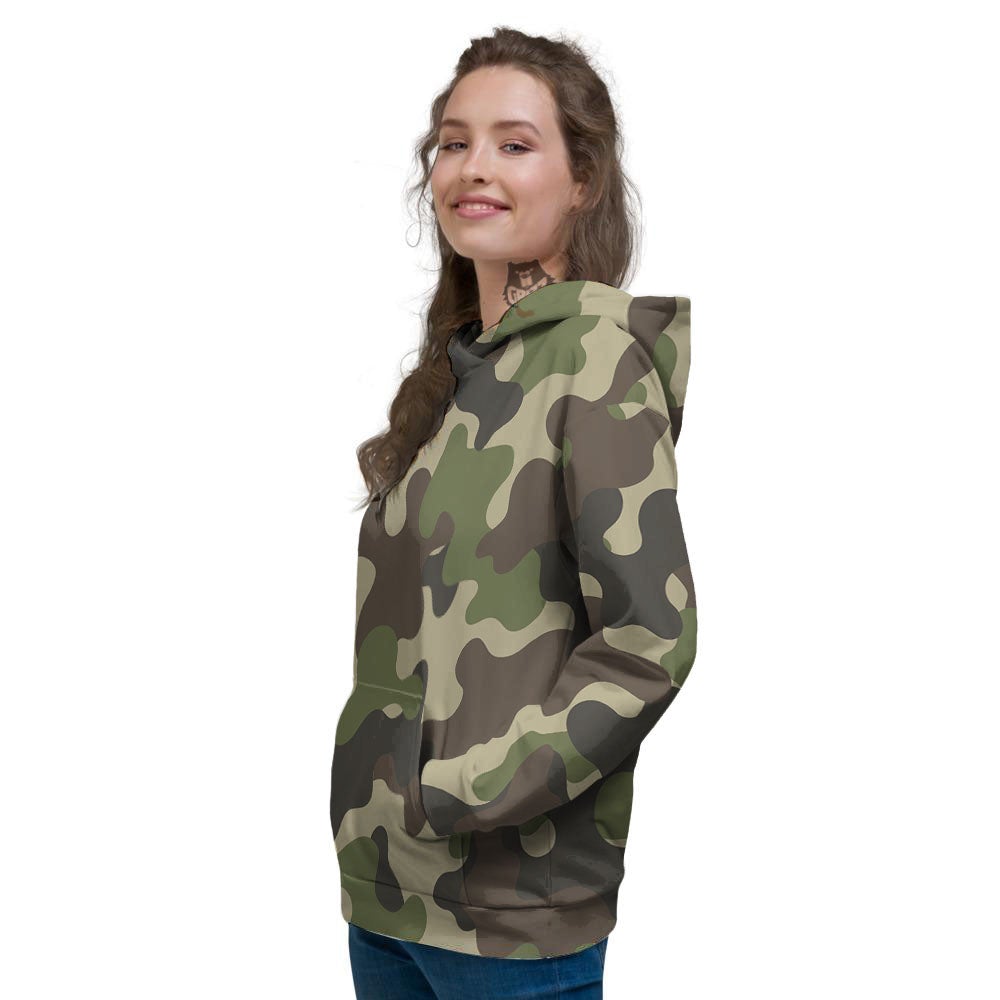 Camouflage Jungle Hunting Print Women's Hoodie-grizzshop