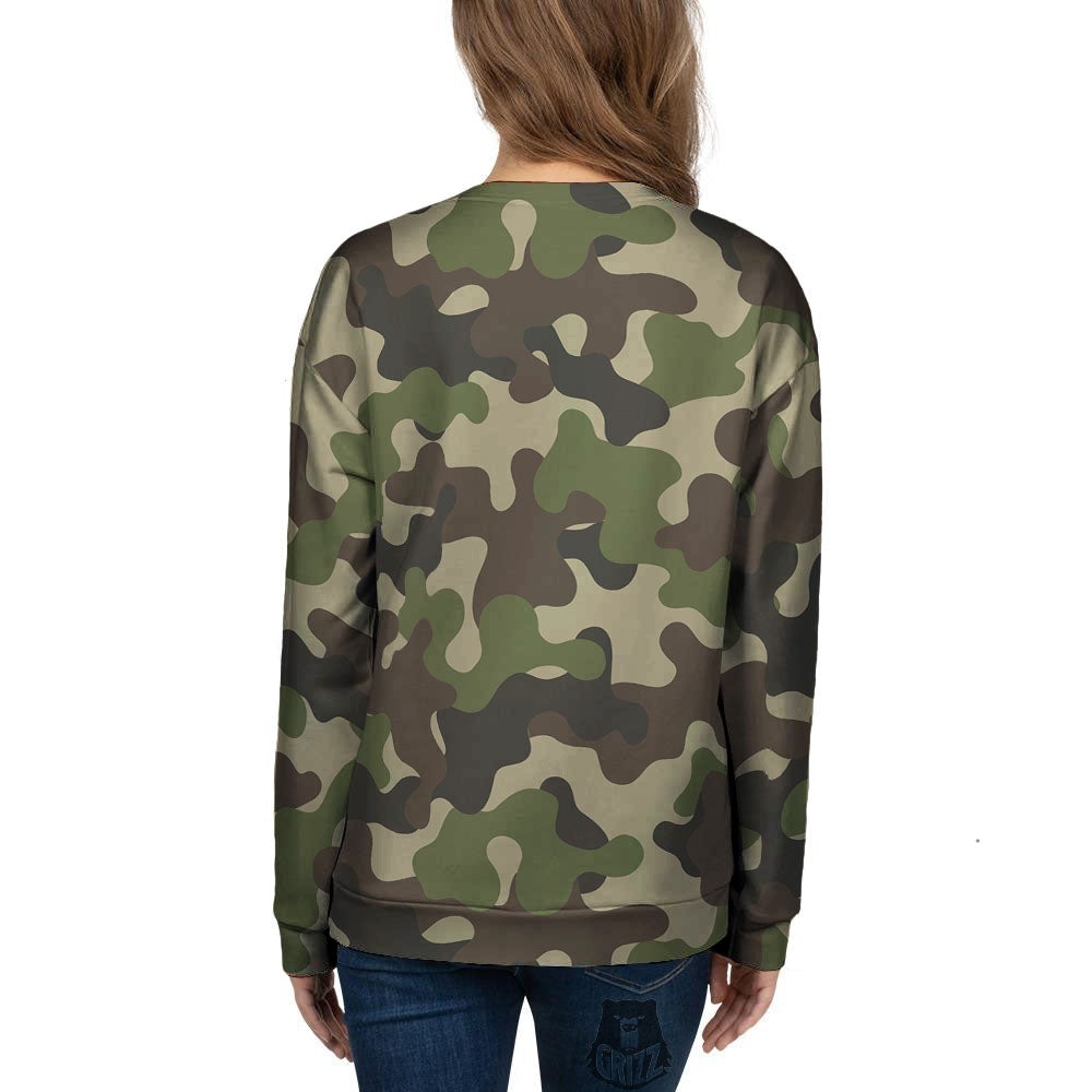 Camouflage Jungle Hunting Print Women's Sweatshirt-grizzshop
