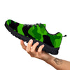 Camouflage Lime Green Print Black Sneaker-grizzshop