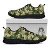 Camouflage Military Green Print Black Sneaker-grizzshop