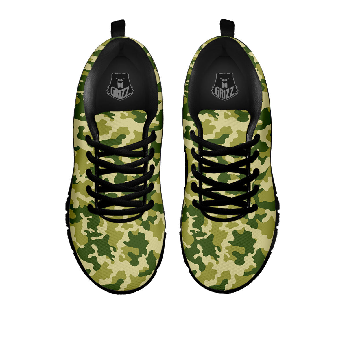 Camouflage Military Print Black Sneaker-grizzshop