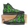 Camouflage Neon Print High Top Shoes-grizzshop