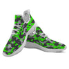 Camouflage Neon Print White Athletic Shoes-grizzshop