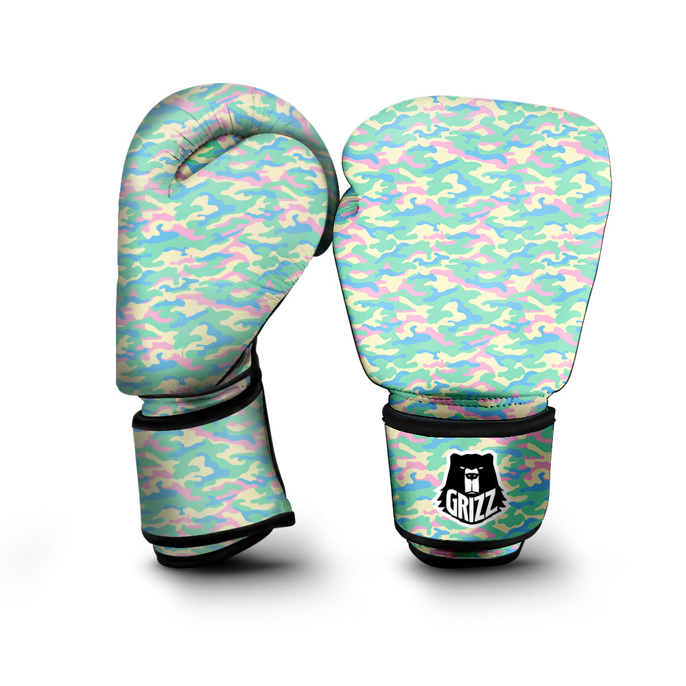 Camouflage Pastel Colors Print Pattern Boxing Gloves-grizzshop