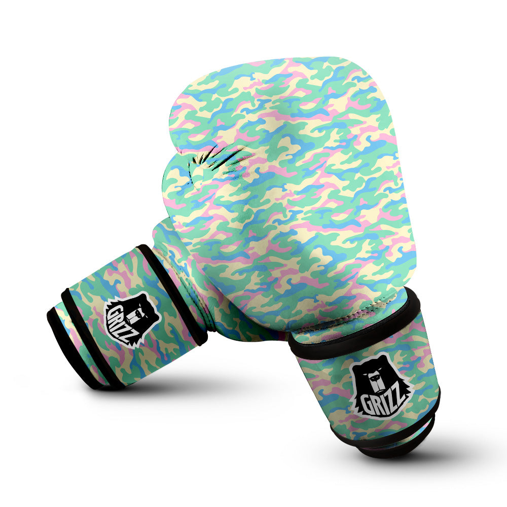 Camouflage Pastel Colors Print Pattern Boxing Gloves-grizzshop