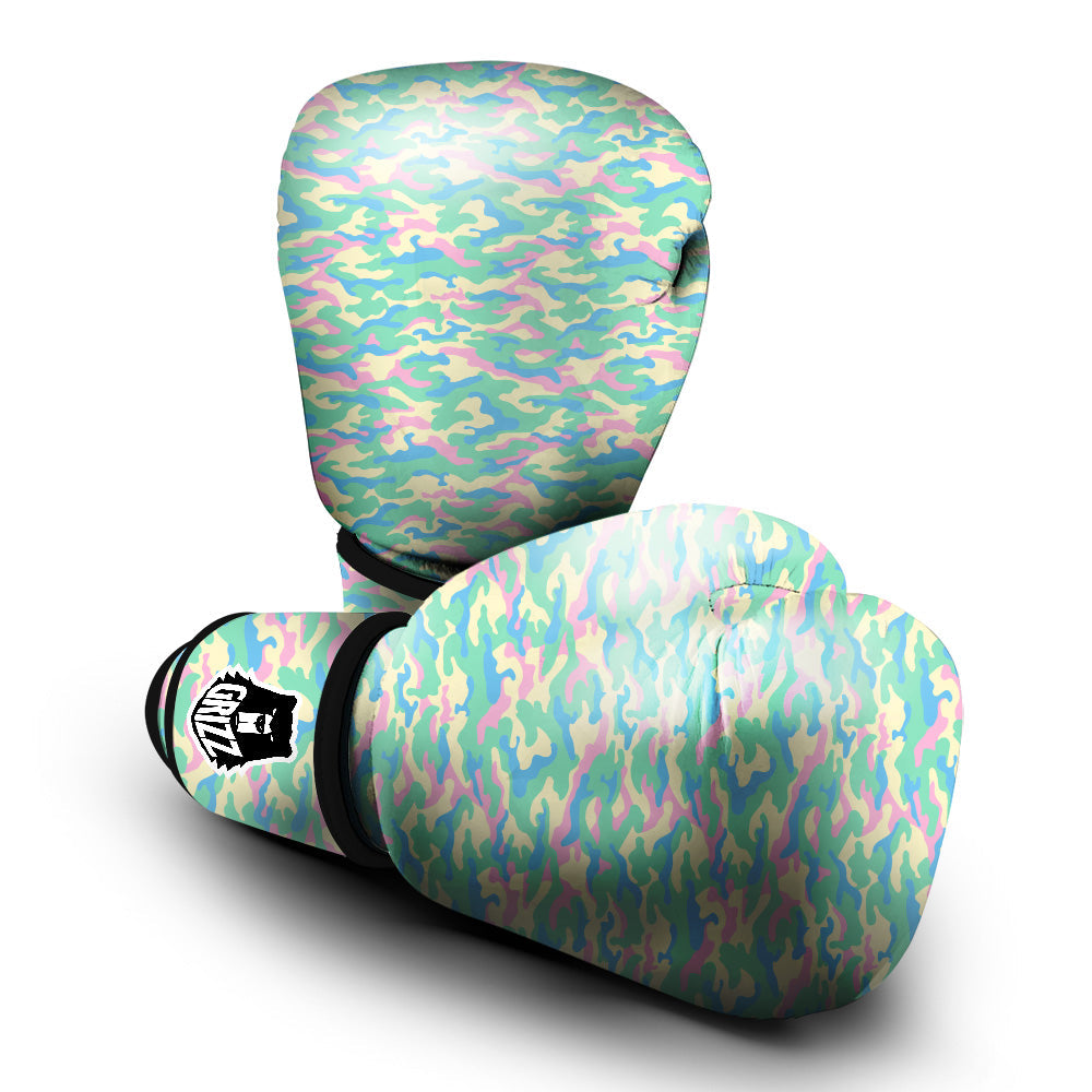 Camouflage Pastel Colors Print Pattern Boxing Gloves-grizzshop