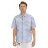 Camouflage Pastel Print Men's Short Sleeve Shirts-grizzshop