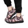 Camouflage Pink Brown Print Black Sneaker-grizzshop