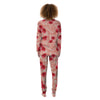 Camouflage Pink Hibiscus Flower Print Pattern Women's Pajamas-grizzshop