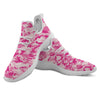 Camouflage Pink Print Pattern White Athletic Shoes-grizzshop