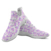 Camouflage Purple Pastel Print White Athletic Shoes-grizzshop