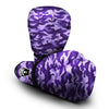 Camouflage Purple Print Pattern Boxing Gloves-grizzshop