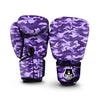 Camouflage Purple Print Pattern Boxing Gloves-grizzshop