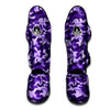 Camouflage Purple Print Pattern Muay Thai Shin Guards-grizzshop