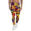 Camouflage Rainbow Print Men's Leggings-grizzshop